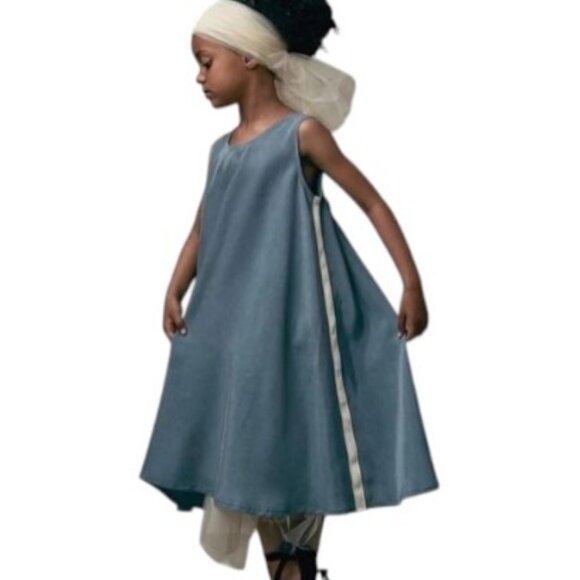 Little Creative Factory A-line dress grey girls size 12 y/o - Picture 1 of 8